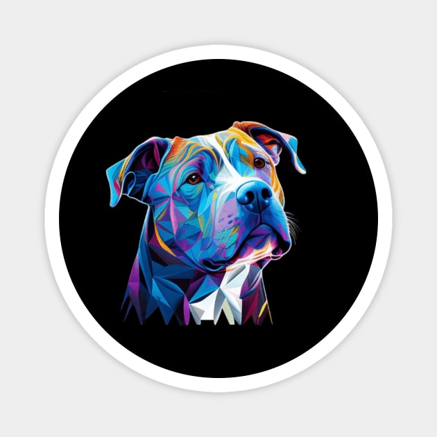 American Blue Nose Pitbull Spirit: Courage and Resilience Magnet by IamActiveDog